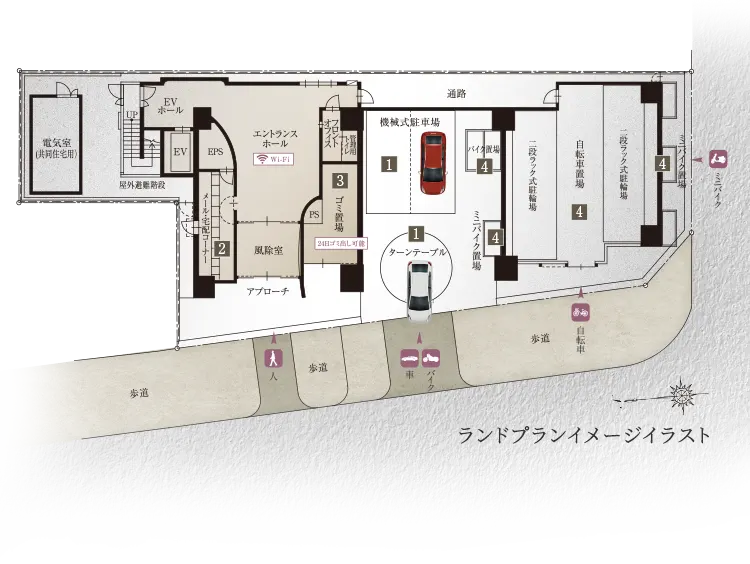 ランドプランイメージイラスト